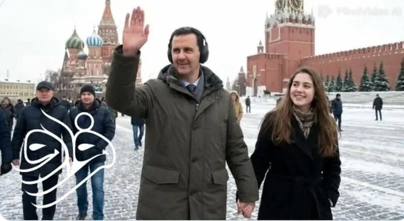 جنجال تصویر بشار اسد به همراه دختری جوان در مسکو! | عکس