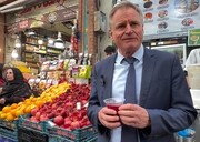 تهرانگردی و فارسی صحبت کردن دیپلمات ارشد آلمان | ته‌چین و آب انار خوری کاردار سفارت آلمان در قلب بازار تهران