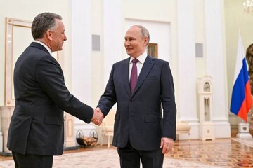 جلسه ۵ ساعته پوتین با داماد و نمایندگان ترامپ در کرملین | تصاویر