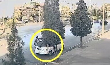 صحنه معجزه آسای نجات دختر ایرانی از تصادف وحشتناک