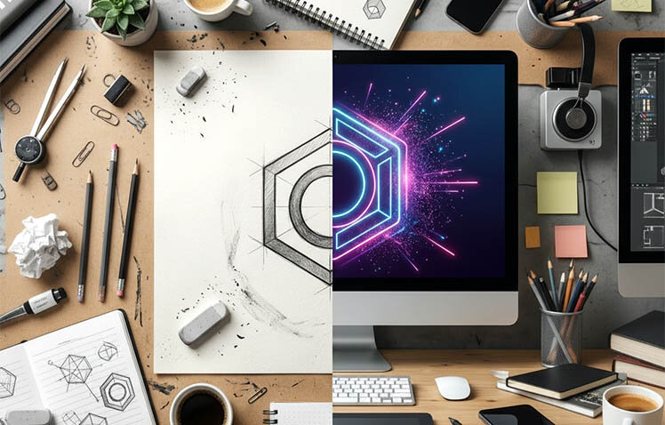 تفاوت طراحی دستی با هوش مصنوعی چیست؟ 