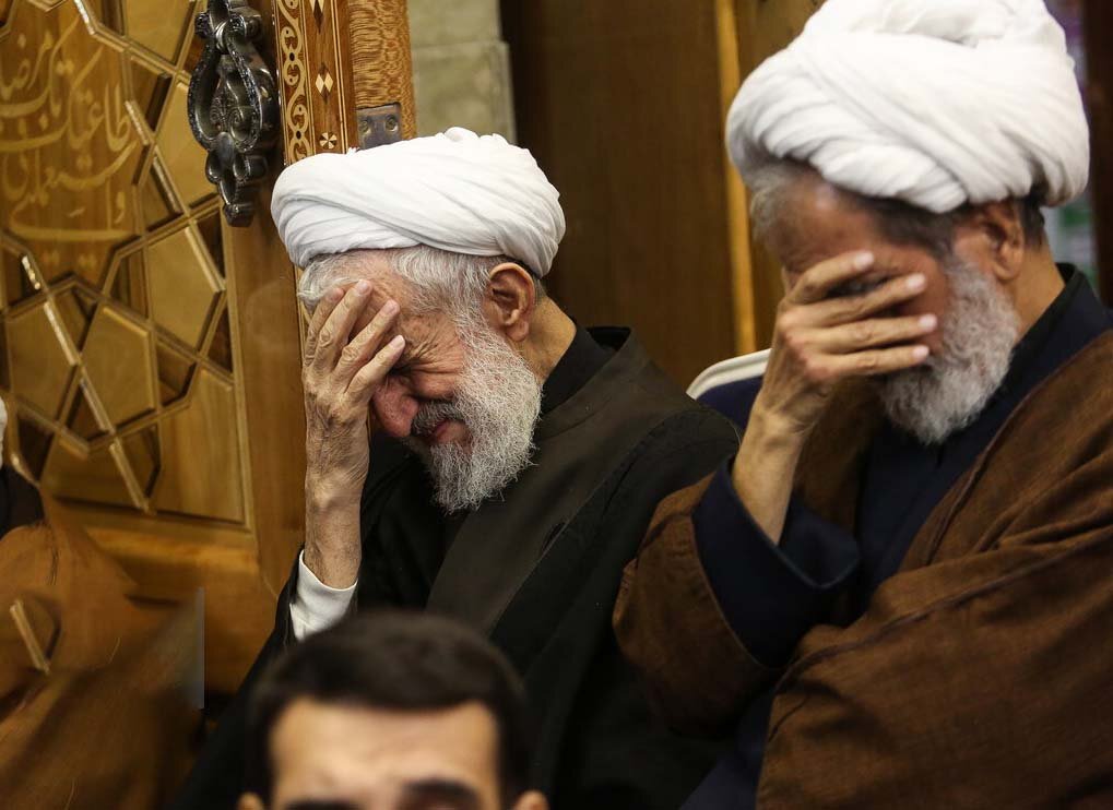 چهره احمد خاتمی در مراسم ختم پسر کاظم صدیقی | عکس