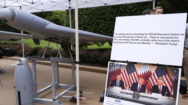 سلاح جدید آمریکا با ژنِ ایرانی! | کپی‌برداری آمریکا از پهپادهای انتحاری سپاه + تصاویر