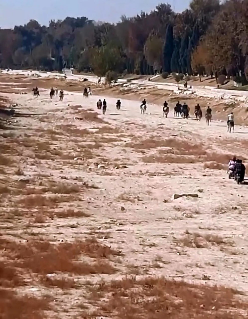 اسب دوانی در زاینده رود