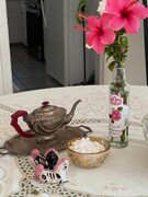 خانه یک مدل آمریکایی که دکوراسیون ایرانی دارد