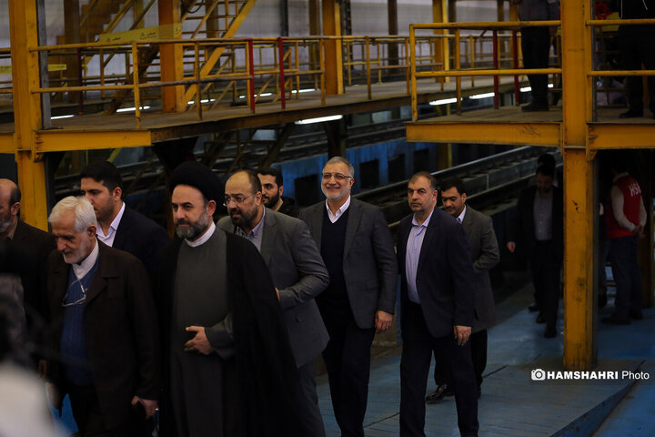 آیین بهره برداری از دو رام قطار مترو ملی