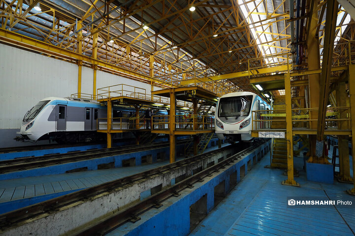 آیین بهره برداری از دو رام قطار مترو ملی