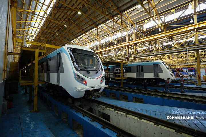 آیین بهره برداری از دو رام قطار مترو ملی