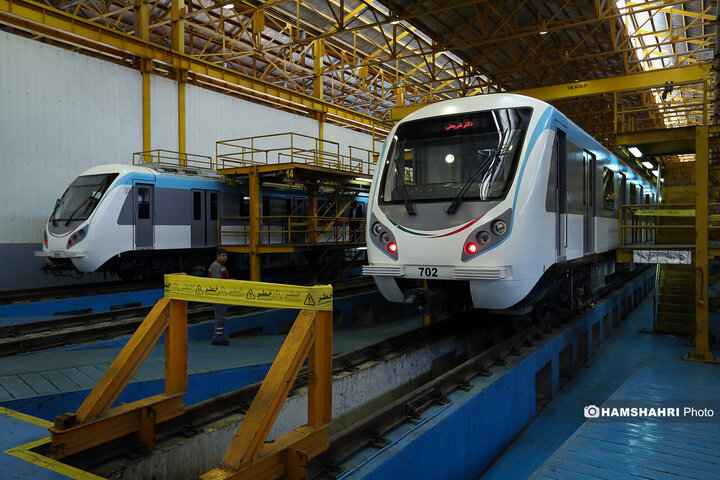 آیین بهره برداری از دو رام قطار مترو ملی