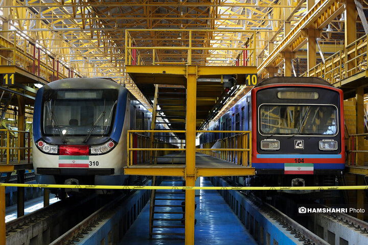 آیین بهره برداری از دو رام قطار مترو ملی