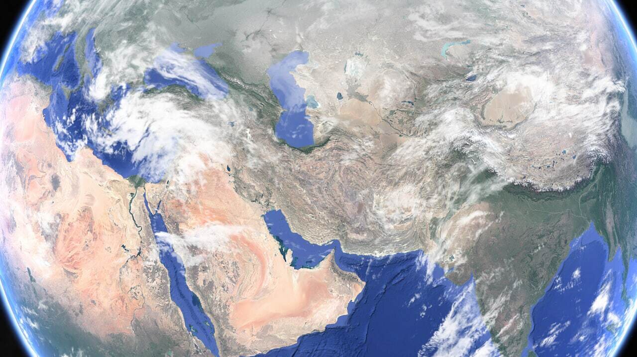 تصویری از سامانه بارشی پر قدرت که امشب به ایران میرسد