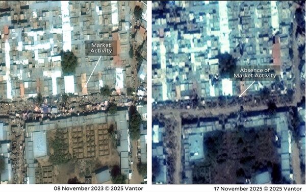 شهر تبدیل به مسلخ هولناک شد + ویدئو | تصاویر ماهواره‌ای از گودال‌های سوزاندن اجساد | ۱۵۰ هزار نفر نیست شده اند...