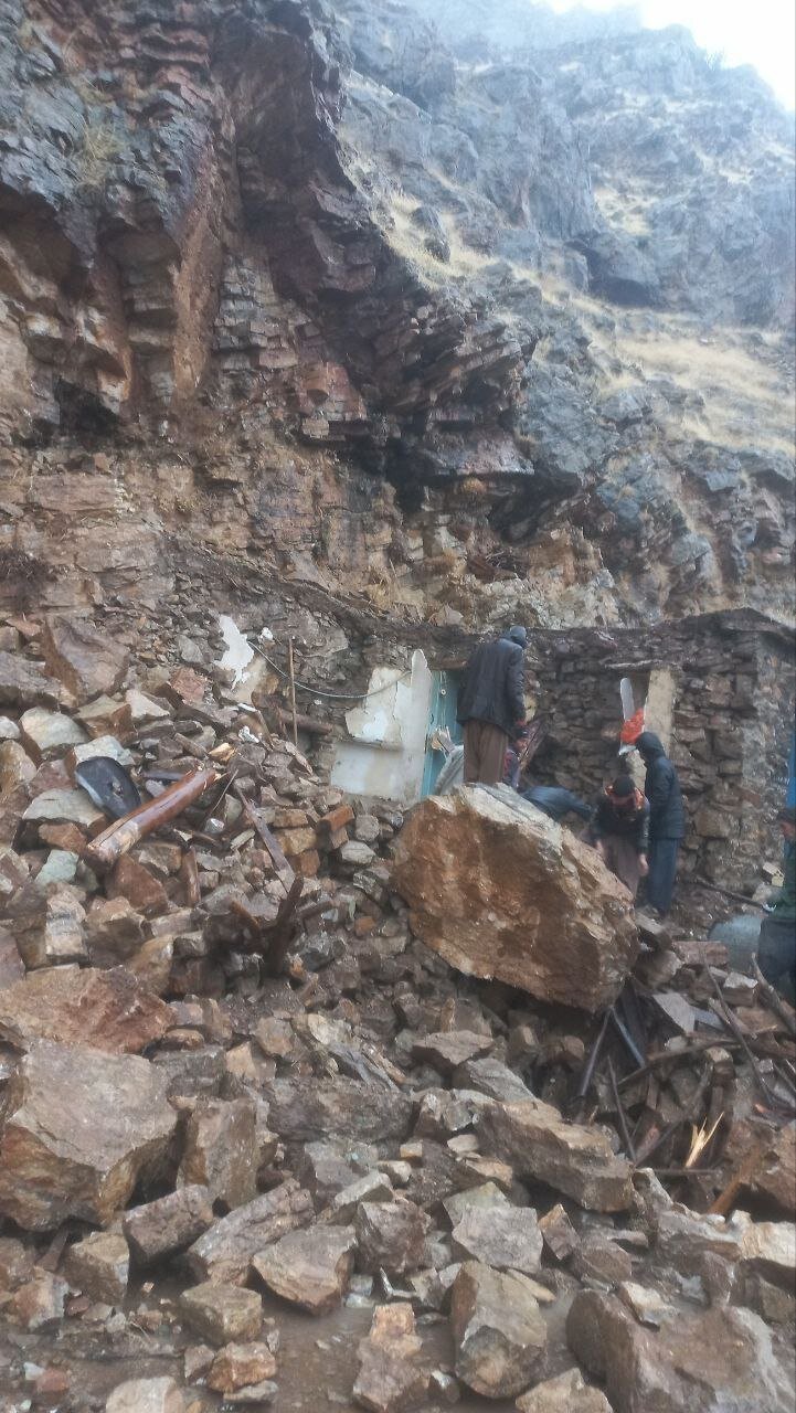 خسارت باران شدید در اورامان کرمانشاه | تصاویر