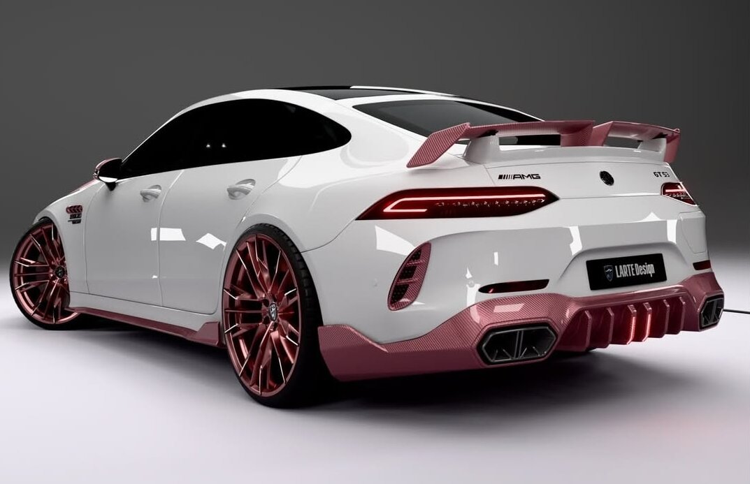 مرسدس AMG GT 53 صورتی | جواهری که همه نگاه‌ها را به خود خیره می‌کند