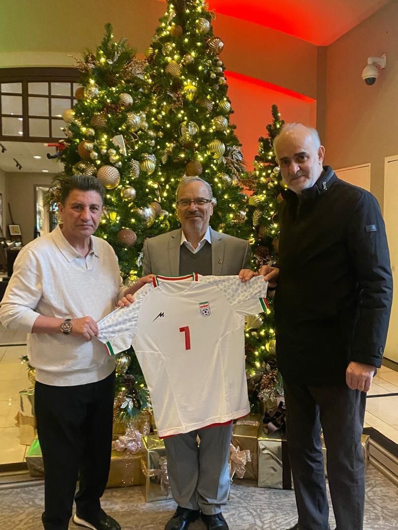 دیدار قلعهنویی با نماینده ایران در آمریکا (عکس)