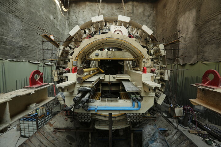 غول حفاری به خط۱۰ مترو رسید