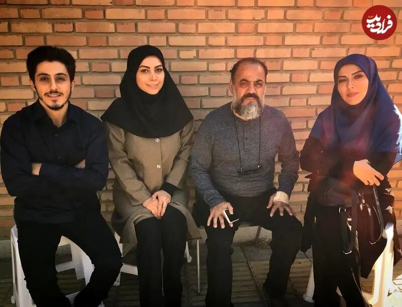 پوشش لیلا اوتادی پشت صحنه سریال گاندو