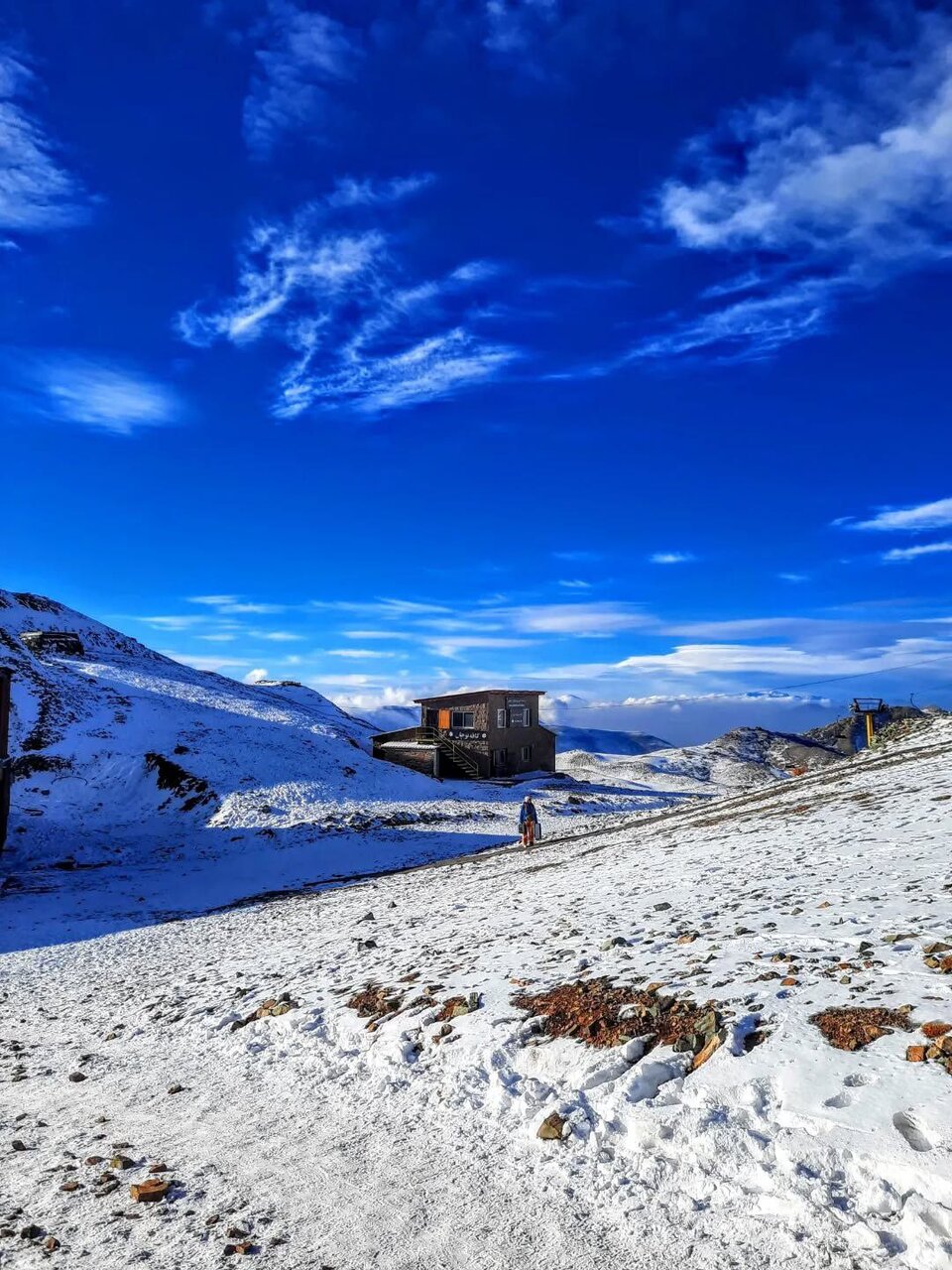 جدیدترین تصاویر از برف قله توچال تهران