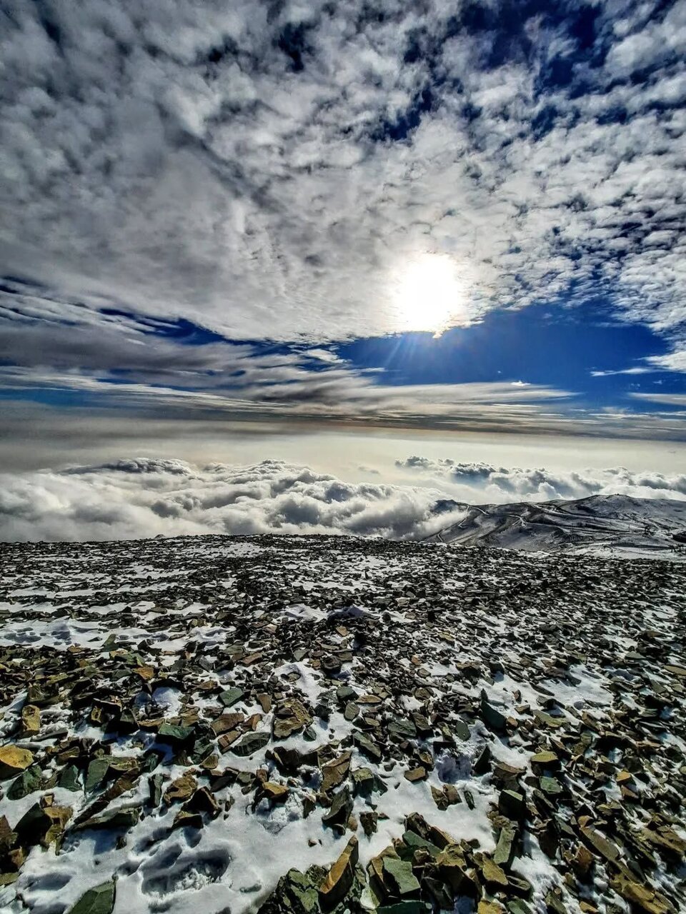 جدیدترین تصاویر از برف قله توچال تهران