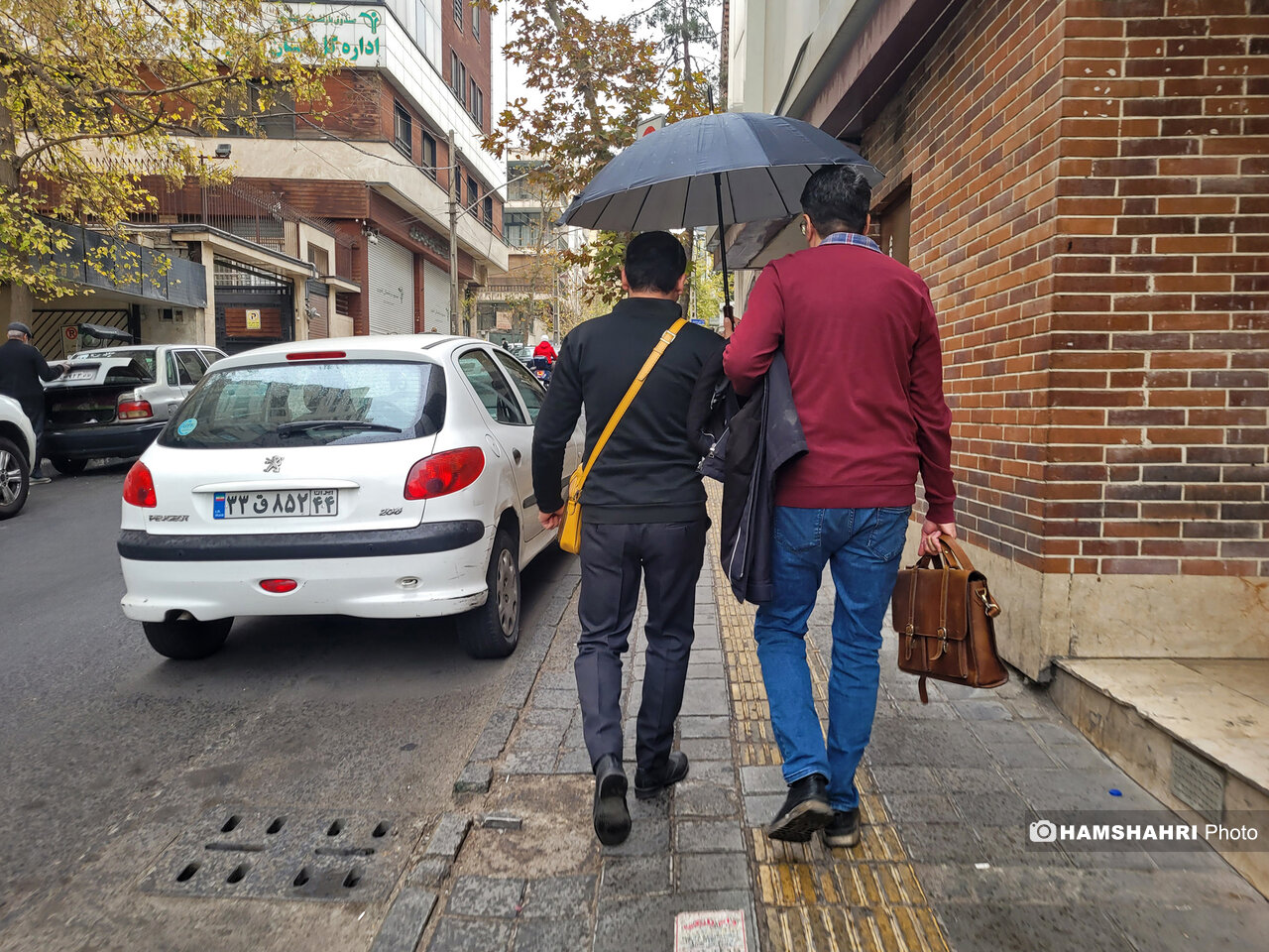 بارانِ پاییزی در تهران