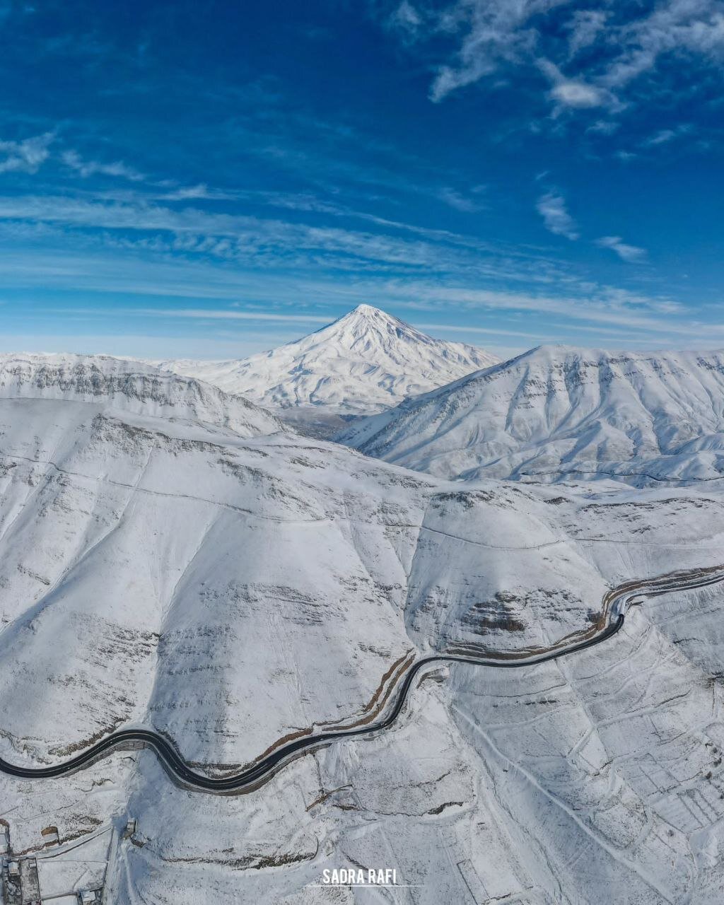 دماوند بالاخره یکدست سفیدپوش شد + تصاویر