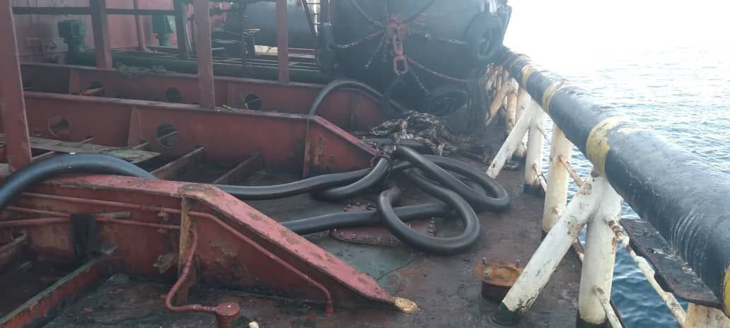 تصاویری از داخل نفتکش توقیف شده با ۶ میلیون لیتر سوخت قاچاق