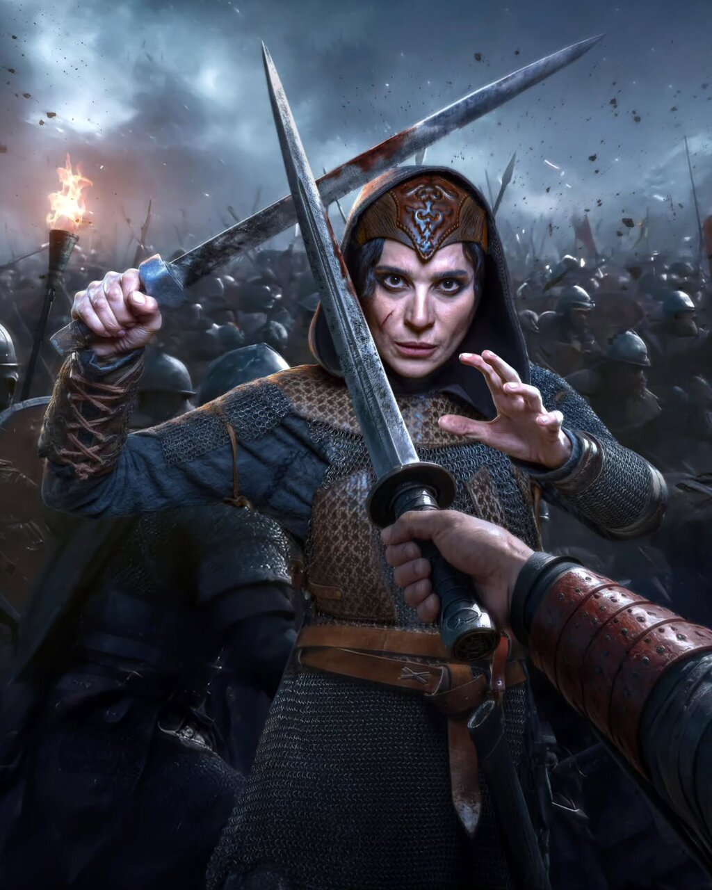 سحر دولتشاهی با لباس رزم ایرانی | تصاویر این سریال را ببینید