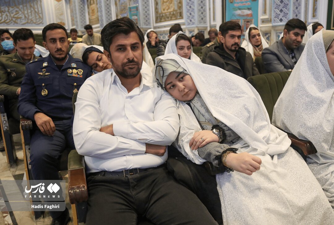 وقتی شانه تازه دامادهای ارتشی تکیه گاه همسرانشان می شود | تصاویر