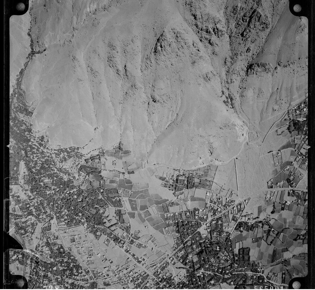 عکس هوایی از شمال تهران؛ سال ۱۳۳۵