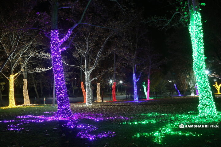 جشنواره نور پایتخت  در بوستان ملت