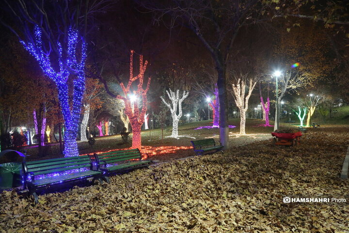 جشنواره نور پایتخت  در بوستان ملت