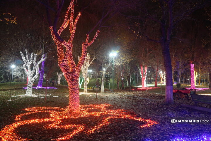 جشنواره نور پایتخت  در بوستان ملت