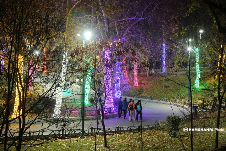 جشنواره نور پایتخت  در بوستان ملت