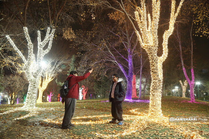 جشنواره نور پایتخت  در بوستان ملت