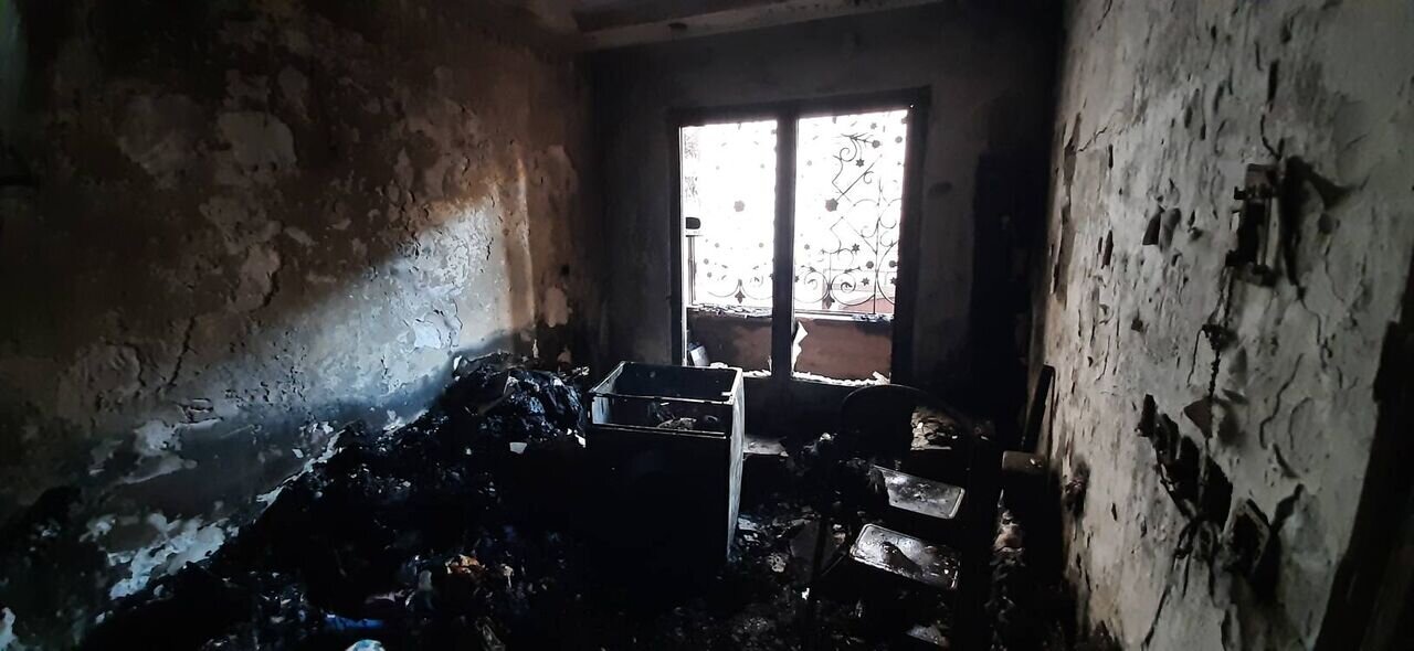 آتش سوزی  در خانه حوادث