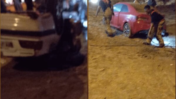 پژو ۴۰۵ متلاشی شد + ویدئو | اولین تصاویر از محل تصادف زنجیرهای در یک اتوبان