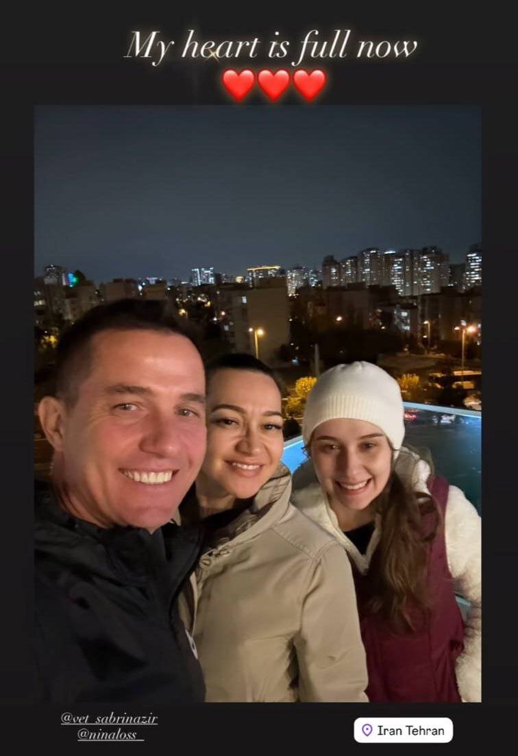 اوسمار عکسی با همسر و دخترش در تهران را منتشر کرد