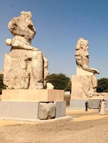از تمثال‌های عظیم فرعون مشهور رونمایی شد | ویدئو و عکس
