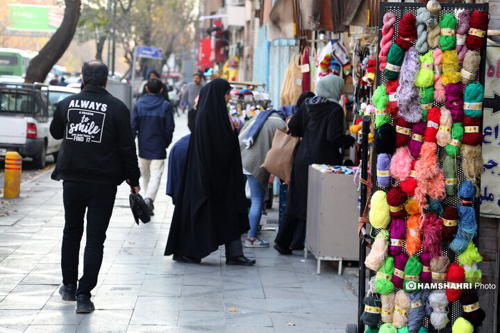 کاموا فروشی های میدان حسن اباد