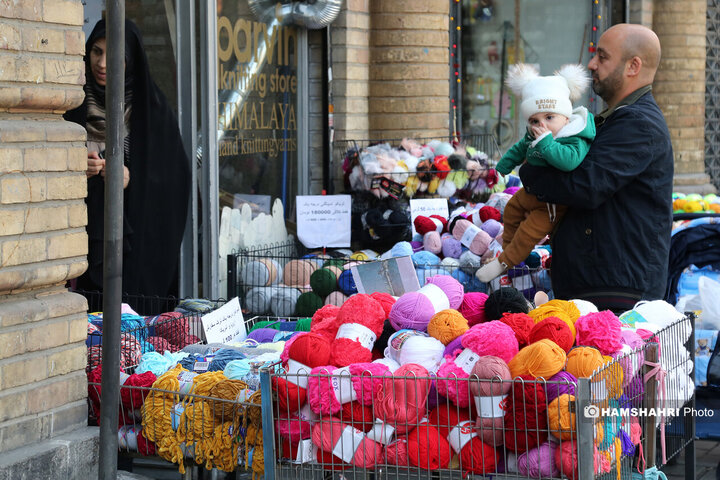 کاموا فروشی های میدان حسن اباد