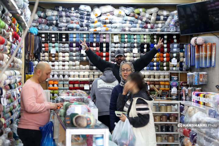 کاموا فروشی های میدان حسن اباد