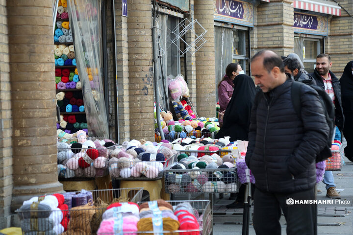 کاموا فروشی های میدان حسن اباد