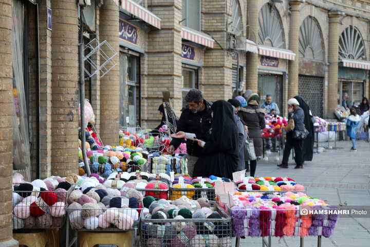 کاموا فروشی های میدان حسن اباد