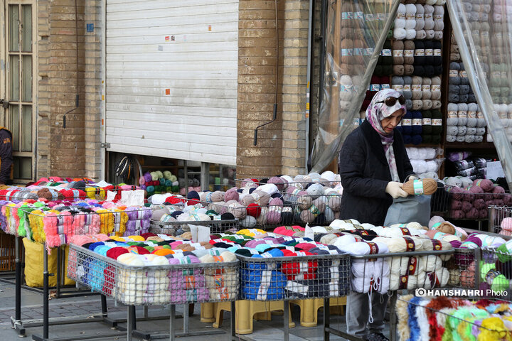 کاموا فروشی های میدان حسن اباد