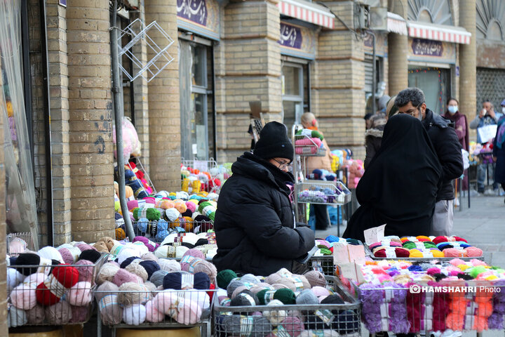 کاموا فروشی های میدان حسن اباد