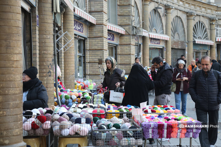 کاموا فروشی های میدان حسن اباد