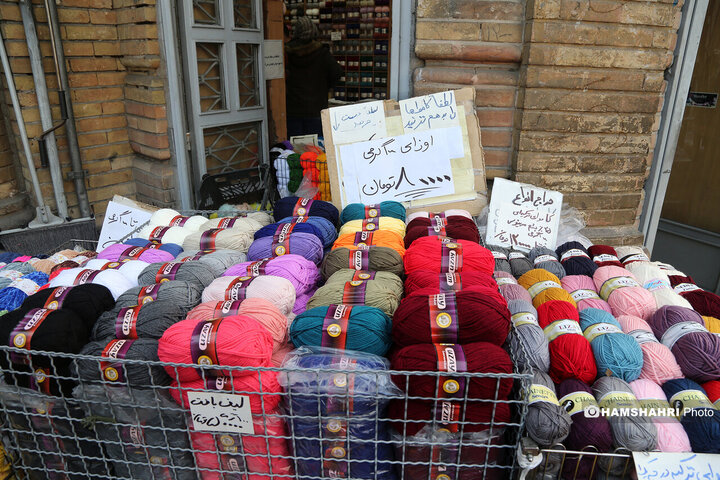 کاموا فروشی های میدان حسن اباد