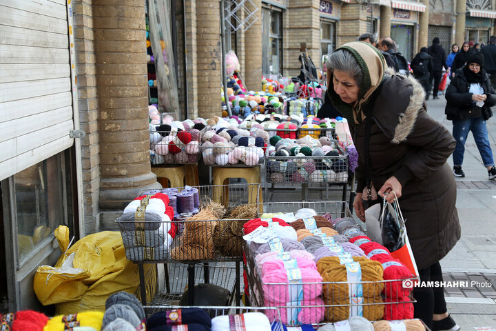 کاموا فروشی های میدان حسن اباد