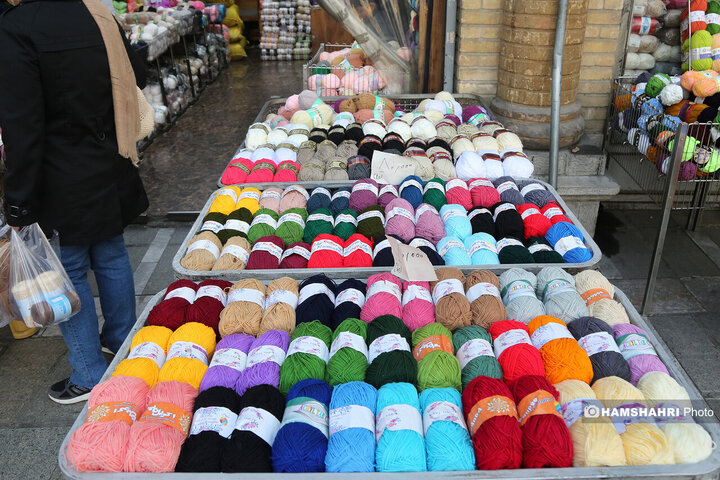 کاموا فروشی های میدان حسن اباد