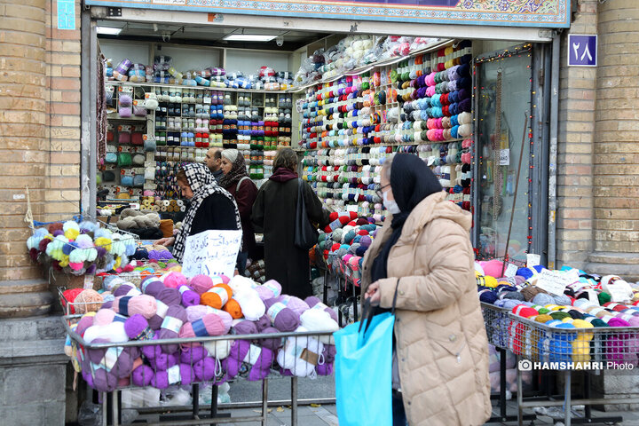 کاموا فروشی های میدان حسن اباد